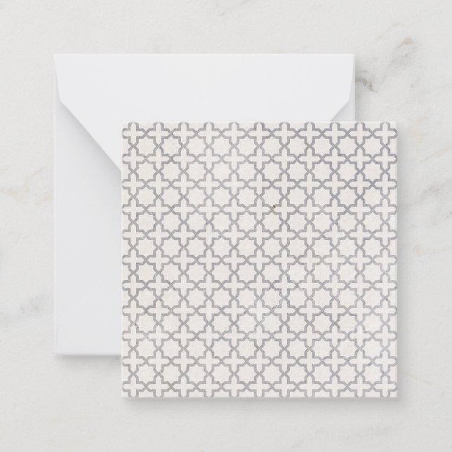 Elegant Arabesque Ornament Card (Front)