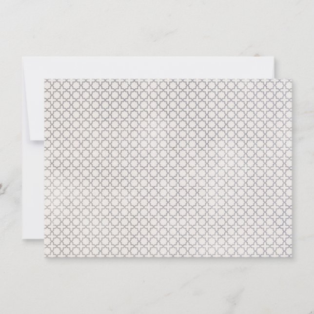 Elegant Arabesque Ornament Card (Front)