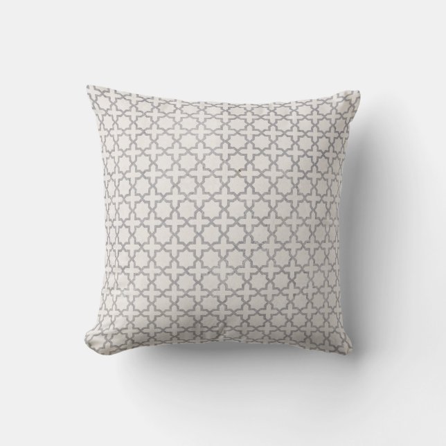 Elegant Arabesque Ornament Cushion (Front)