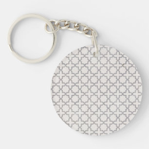 Elegant Arabesque Ornament Key Ring