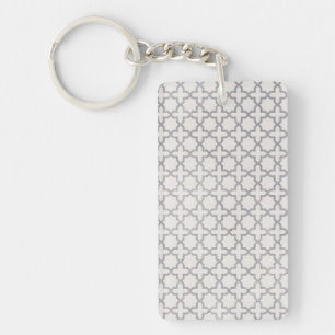 Elegant Arabesque Ornament Key Ring
