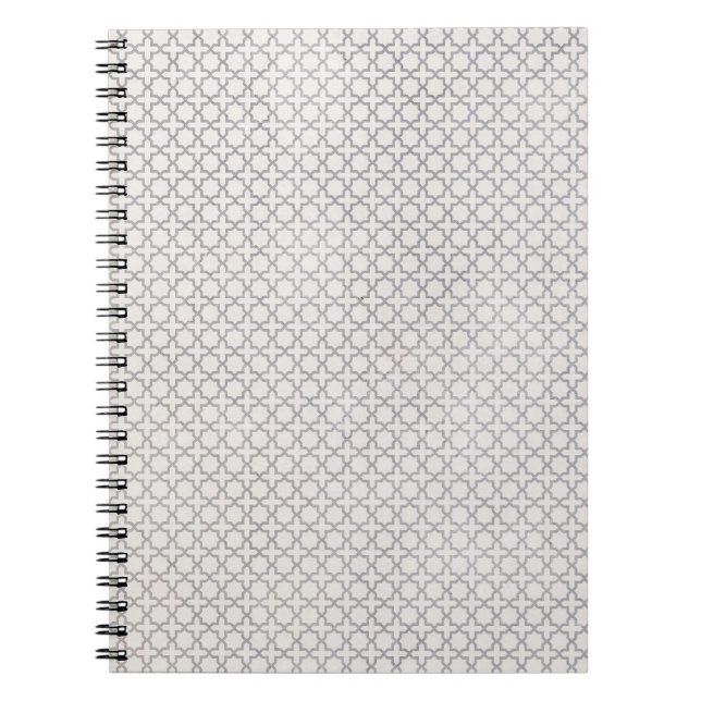Elegant Arabesque Ornament Notebook (Front)