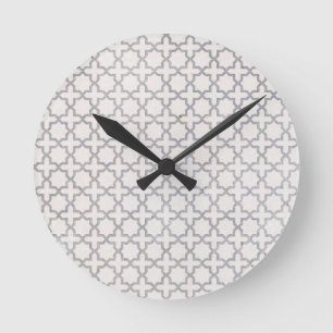 Elegant Arabesque Ornament Round Clock