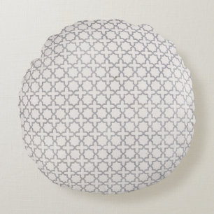 Elegant Arabesque Ornament Round Cushion