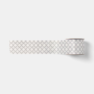 Elegant Arabesque Ornament Satin Ribbon