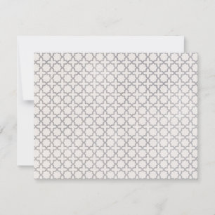 Elegant Arabesque Ornament Thank You Card
