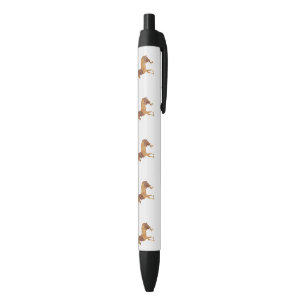 Elegant Arabian Horse Watercolor Equestrian Black Ink Pen