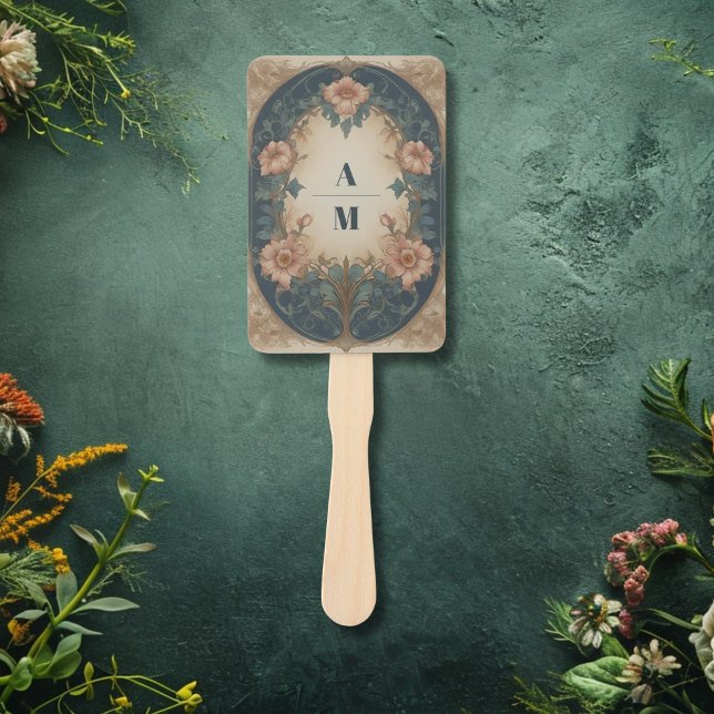 Elegant Arch Art Nouveau Wedding Hand Fan (Creator Uploaded)