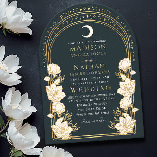 Elegant Arch Art Nouveau Wedding Invitation