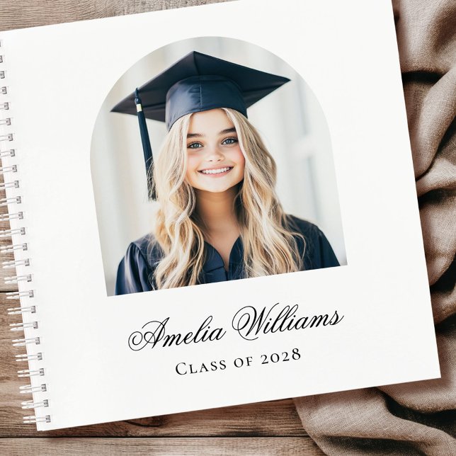 Elegant arch graduate photo name class guest book (Elegant arch graduate photo name class guest book)