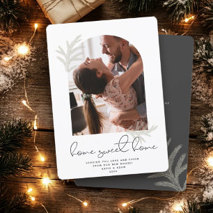 Elegant Arch   HOME SWEET HOME Modern Spruce Holiday Card