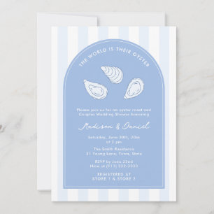 Elegant Arch Oyster Roast Couples Wedding Shower Invitation