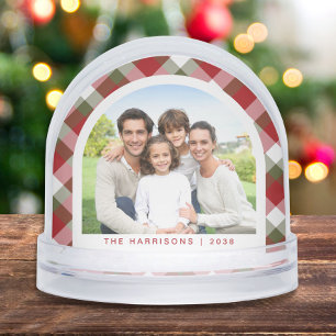 Elegant Arch Photo Family Christmas Snowglobe