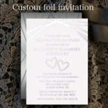 Elegant Arch Unique Heart 60th Wedding Anniversary