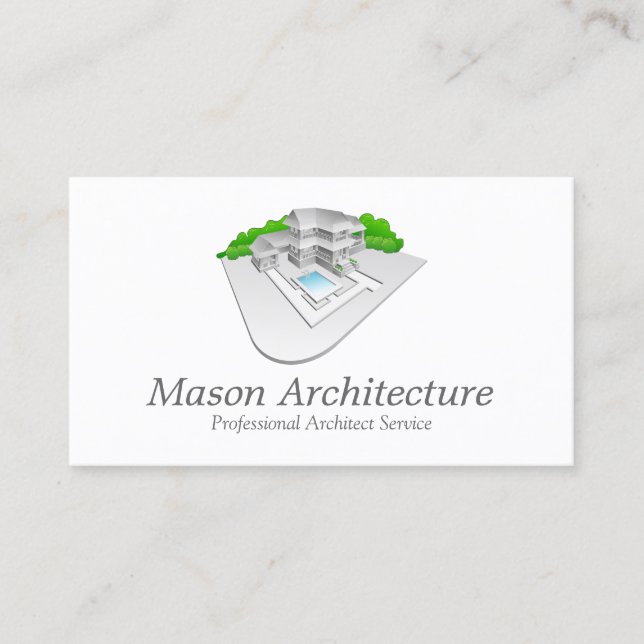 Elegant Architect / Architecture Business Card (Front)