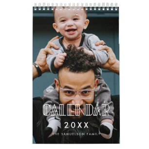 Elegant art deco 2023 photo calendar