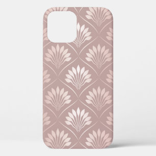 Elegant art deco gold lattice pattern iPhone 12 case