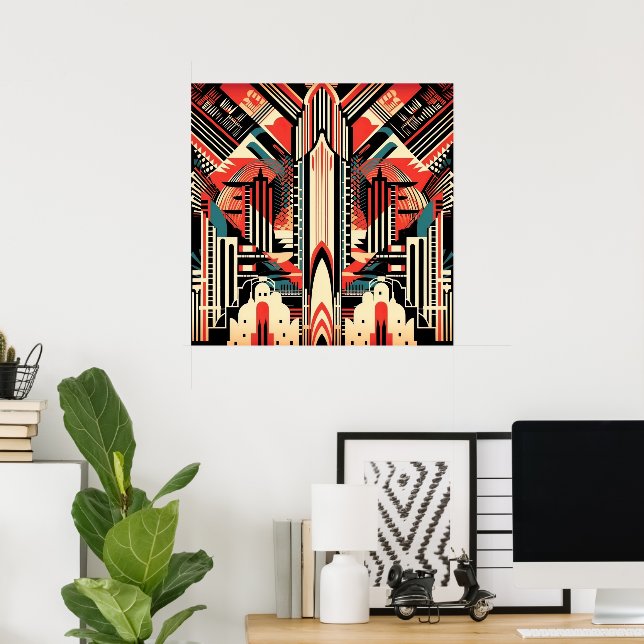 Elegant Art Deco lovers  Poster (Home Office)