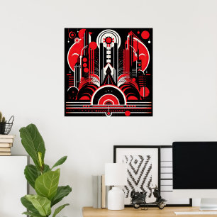 Elegant Art Deco lovers Poster