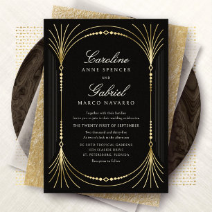 Elegant Art Deco Nouveau Wedding