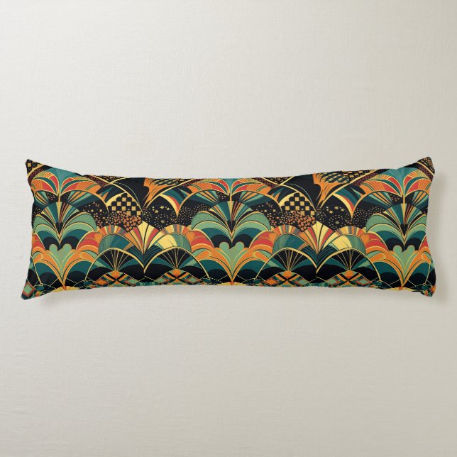 elegant art deco pattern  body cushion (Front)