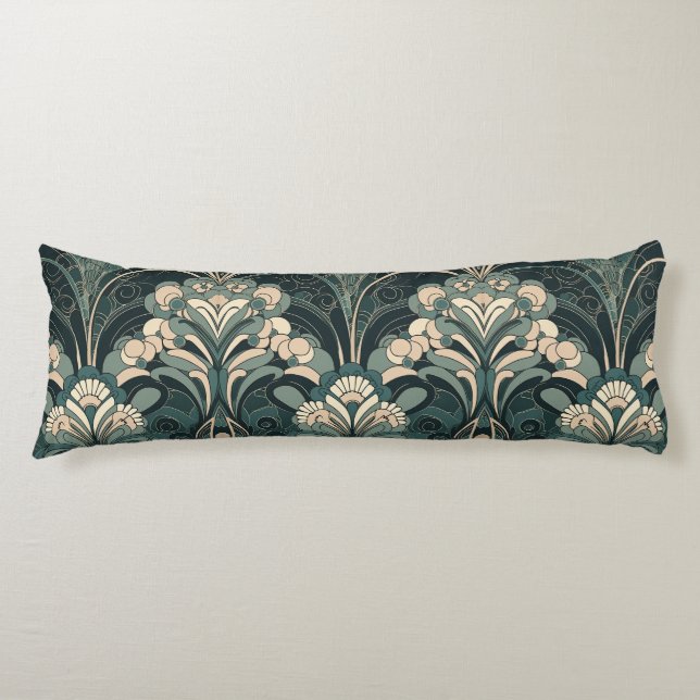 elegant art deco pattern  body cushion (Front)