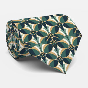 Elegant art deco pattern tiled tie