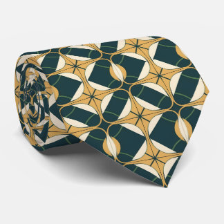 Elegant art deco pattern tiled  tie