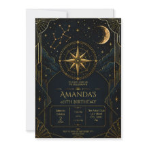 Elegant Art Deco Sagittarius 40th Birthday Party