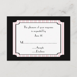 Elegant Art Deco Style Response Card