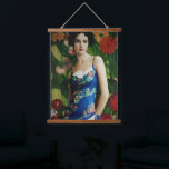 Elegant Art Deco Style Woman wth Large Flowers Art Hanging Tapestry<br><div class="desc">Feeling fancy? Feast your eyes on this Art Deco style masterpiece! The roaring 20s might be over,  but the glamour lives on in this stunning piece. The intricate details and vibrant colours of the flowers will leave you feeling like a true Gatsby.</div>