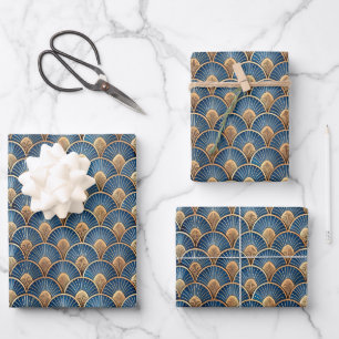 Elegant Art Deco tiled pattern party  Wrapping Paper Sheet