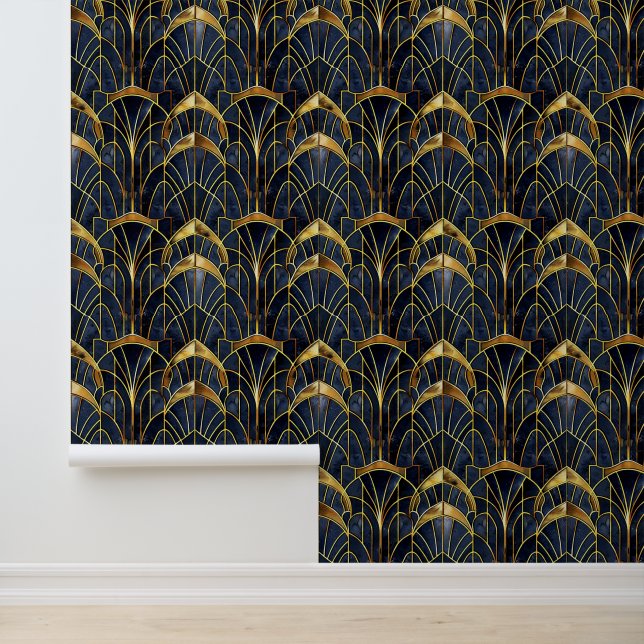 Elegant art deco tiled pattern  wallpaper (Application)