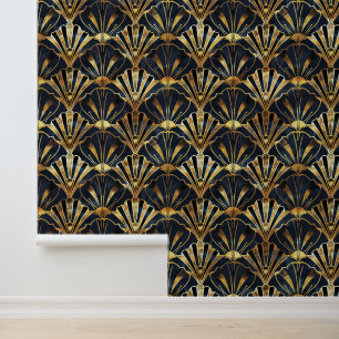 Elegant art deco tiled pattern wallpaper