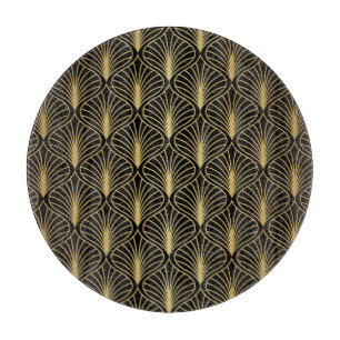 Elegant Art Deco: Vintage Abstract Cutting Board