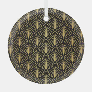 Elegant Art Deco: Vintage Abstract Glass Tree Decoration