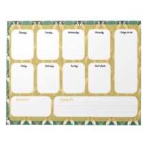 Elegant Art Deco Weekly Planner – Weekly