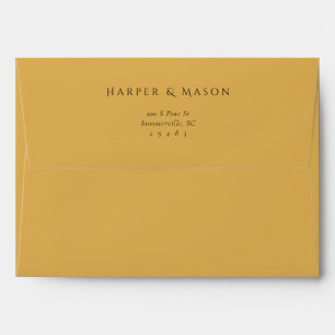 Elegant Art Nouveau Fully Printed Wedding Envelope