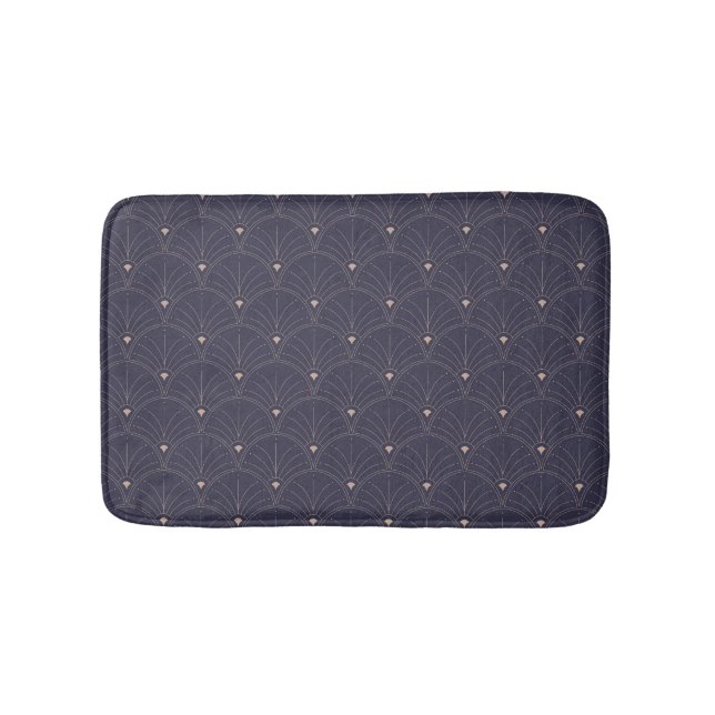 Elegant art nouveau, minimalist pattern. bath mat (Front)