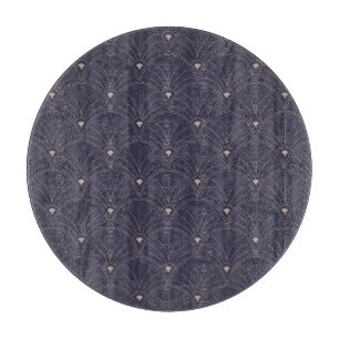 Elegant art nouveau, minimalist pattern. cutting board