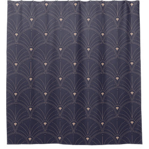 Elegant art nouveau, minimalist pattern. shower curtain