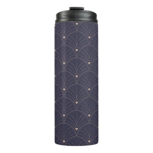 Elegant art nouveau, minimalist pattern. thermal tumbler