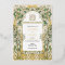Elegant Art Nouveau Wedding Invitation Gold Foil