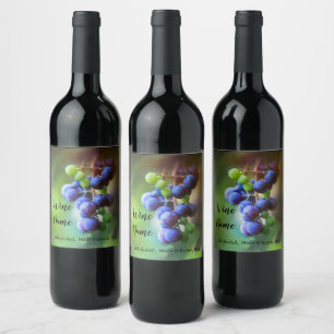 Elegant art wine label