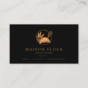 Elegant Artisan Bakery Business Card