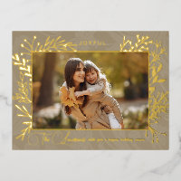 Elegant Artisan Gold Leaves Photo