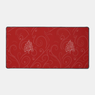 Elegant Artistic Holiday Winter Holiday Christmas Desk Mat