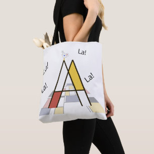 Elegant artistic letter monogram. Letter A Tote Bag