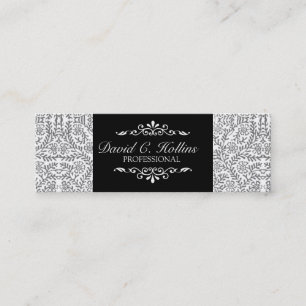 Elegant Artistic Promotional Chicness Fancy Cute Mini Business Card