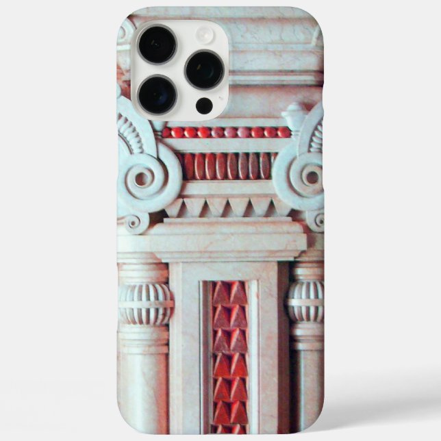 ELEGANT ARTISTIC RED WHITE FANTASY DECOR Case-Mate iPhone CASE (Back)